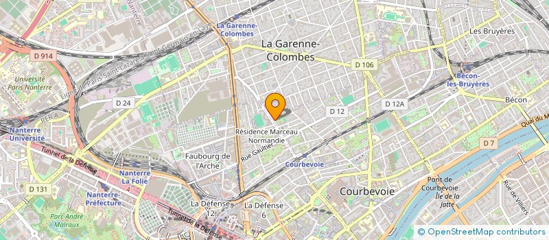localisation de l'entreprise MONSIEUR LAURENT WATTEAU à COURBEVOIE
