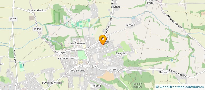 localisation de l'entreprise MONSIEUR LAURENT WILHELM  CHAPONNAY