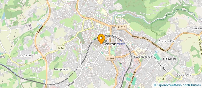 localisation de l'entreprise MONSIEUR LAURENT WOLF  VOIRON