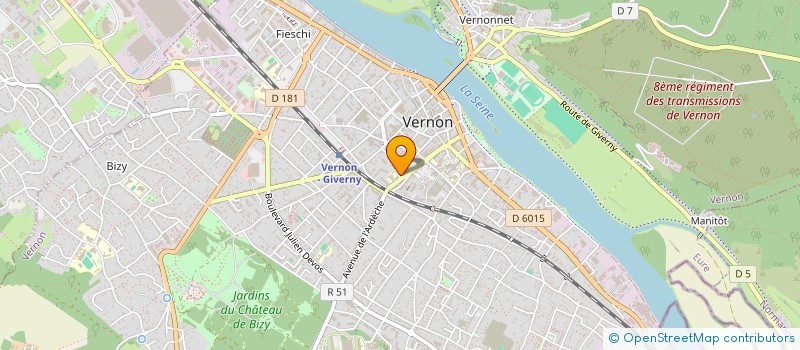 localisation de l'entreprise MONSIEUR LAURENT WOLFF  VERNON