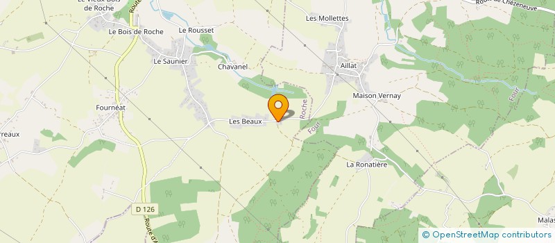 localisation de l'entreprise MONSIEUR LAURENT XAVIER DANIE SOUBEYRAT  ROCHE