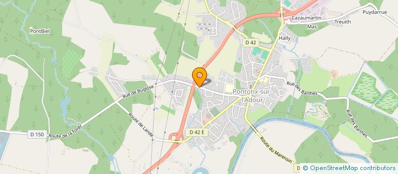 localisation de l'entreprise MONSIEUR LAURENT ZARZUELO  PONTONX-SUR-L'ADOUR