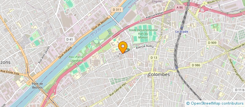 localisation de l'entreprise MONSIEUR LAURENT ZHANG à COLOMBES