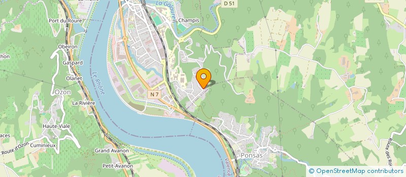 localisation de l'entreprise MONSIEUR LAURENT ZIFFEL  SAINT-VALLIER