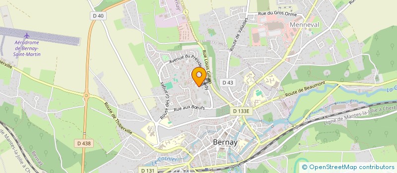 localisation de l'entreprise MONSIEUR LAURENT ZOURIFI  BERNAY