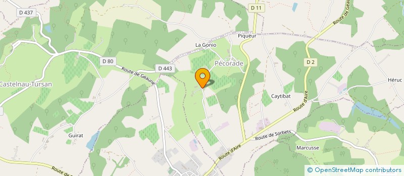 localisation de l'entreprise MONSIEUR LAURENTIU-ADRIAN CERCEL  PECORADE