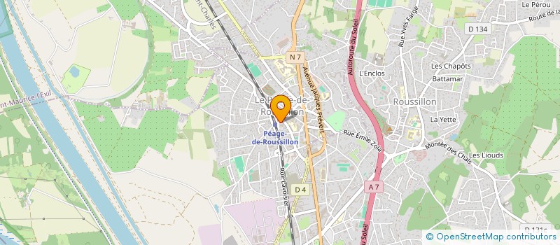 localisation de l'entreprise MONSIEUR LAURENTIU AMZA  LE PEAGE-DE-ROUSSILLON