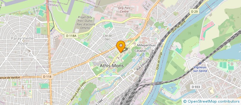 localisation de l'entreprise MONSIEUR LAURENTIU BORUZ à ATHIS-MONS