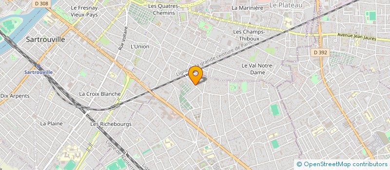 localisation de l'entreprise MONSIEUR LAURENTIU BUCUR à HOUILLES