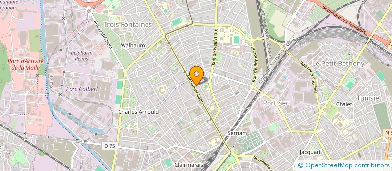 localisation de l'entreprise MONSIEUR LAURENTIU-PAUL BAICU  REIMS