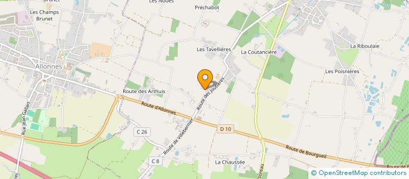 localisation de l'entreprise MONSIEUR LAURENZO CHAUVET  BRAIN-SUR-ALLONNES