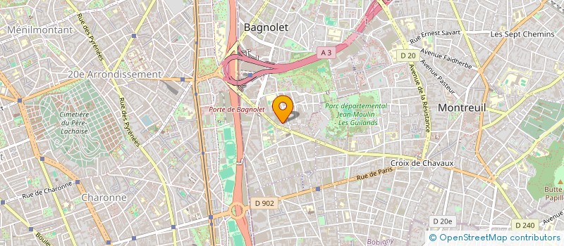 localisation de l'entreprise MONSIEUR LAURIAN BAYON  BAGNOLET