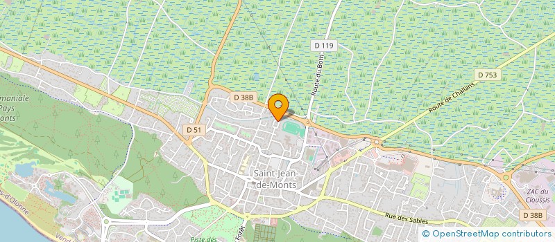 localisation de l'entreprise MONSIEUR LAURIS PLATINS  SAINT-JEAN-DE-MONTS