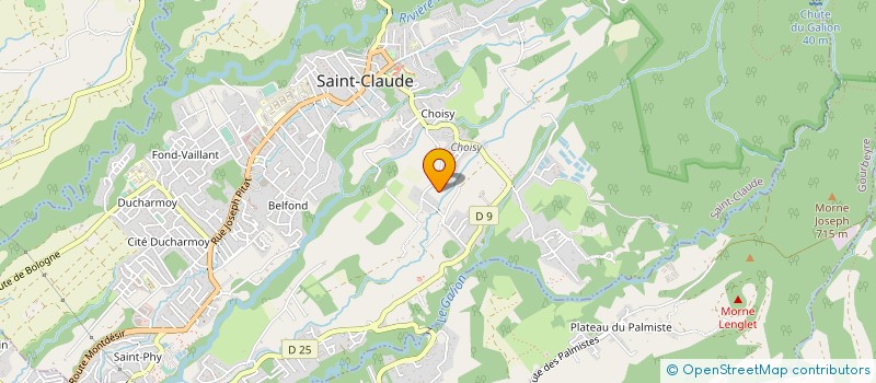 localisation de l'entreprise MONSIEUR LAURY AVERNE à SAINT-CLAUDE