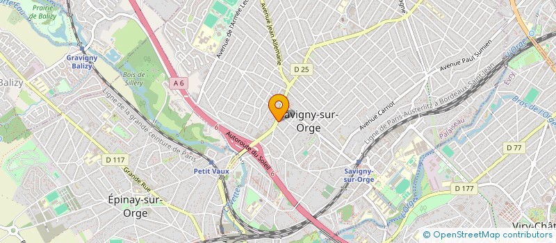 localisation de l'entreprise MONSIEUR LAURY DYVRANDE à SAVIGNY-SUR-ORGE