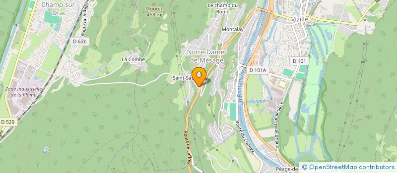 localisation de l'entreprise MONSIEUR LAURY GUILLET  NOTRE-DAME-DE-MESAGE