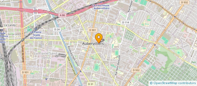 localisation de l'entreprise MONSIEUR LAURY MAMIE  AUBERVILLIERS