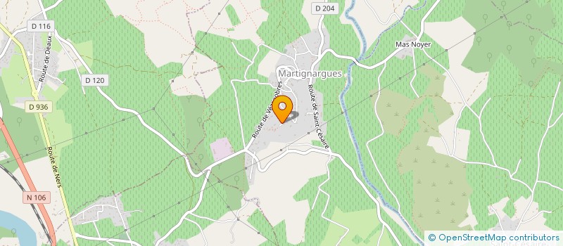 localisation de l'entreprise MONSIEUR LAURY RIEU  MARTIGNARGUES