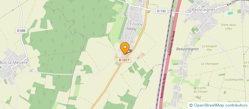 localisation de l'entreprise MONSIEUR LAURY VILLAIN  TILLOLOY