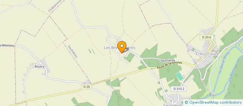 localisation de l'entreprise MONSIEUR LAURY WACQUIN à SAULNIERES