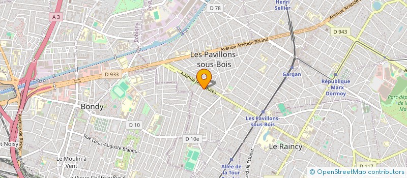 localisation de l'entreprise MONSIEUR LAURY ZAMOUR  LES PAVILLONS-SOUS-BOIS