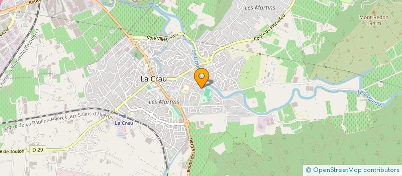 localisation de l'entreprise MONSIEUR LAUWRENCE DJIAN  LA CRAU