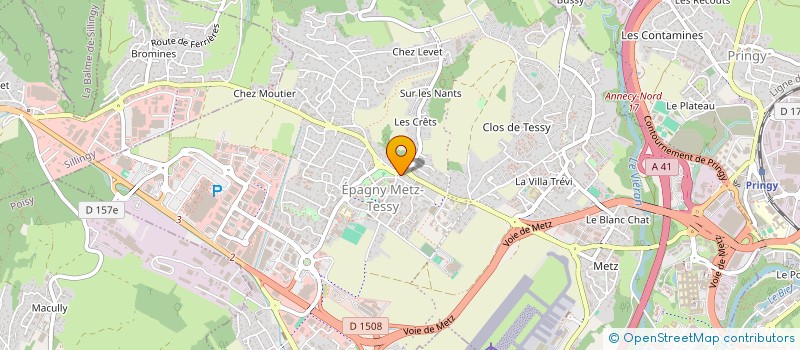 localisation de l'entreprise MONSIEUR LAVOREL MATHIEU  EPAGNY METZ-TESSY