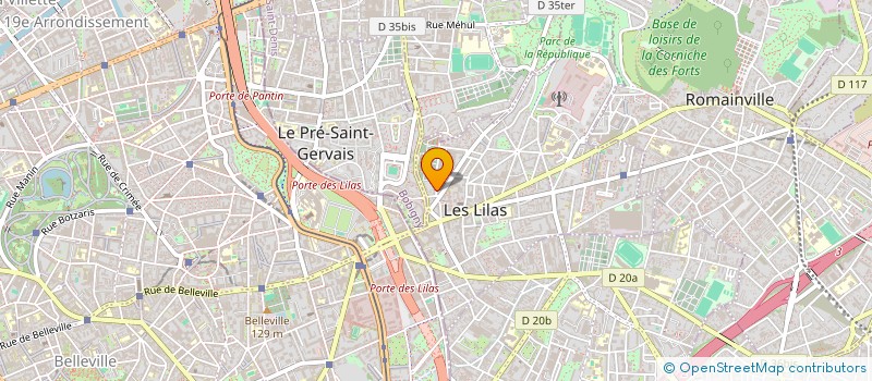 localisation de l'entreprise MONSIEUR LAWRENCE BREAKEY à LES LILAS