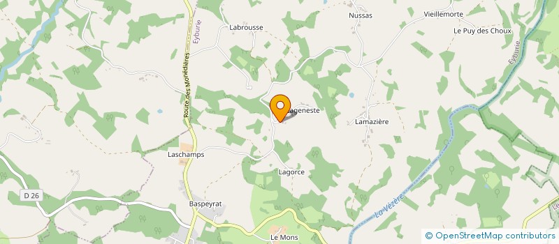 localisation de l'entreprise MONSIEUR LAWRENCE DUFFY  CONDAT-SUR-GANAVEIX