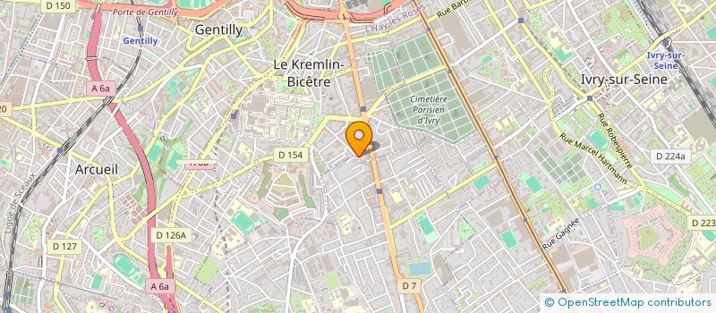 localisation de l'entreprise MONSIEUR LAWRENCE GIRARD  LE KREMLIN-BICETRE