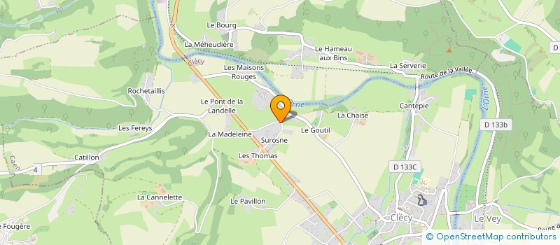 localisation de l'entreprise MONSIEUR LAWRENCE LENTZ  CLECY