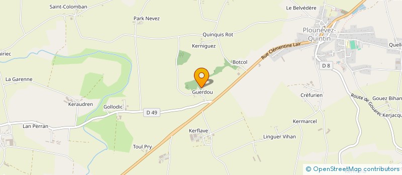 localisation de l'entreprise MONSIEUR LAYAM ROBERT  PLOUNEVEZ-QUINTIN