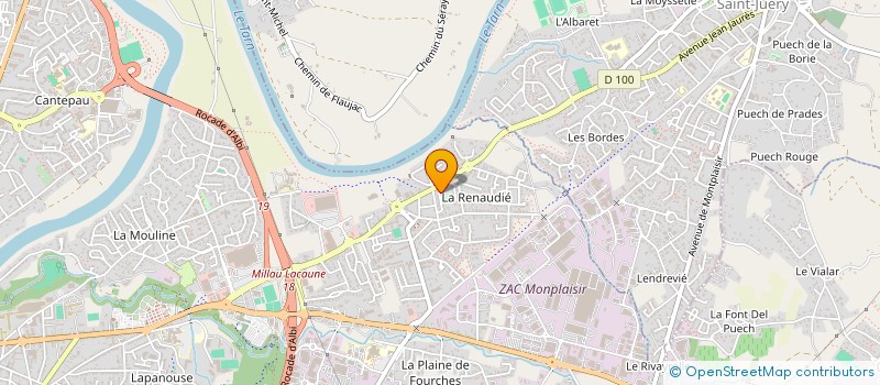 localisation de l'entreprise MONSIEUR LAYAN SLITI  ALBI