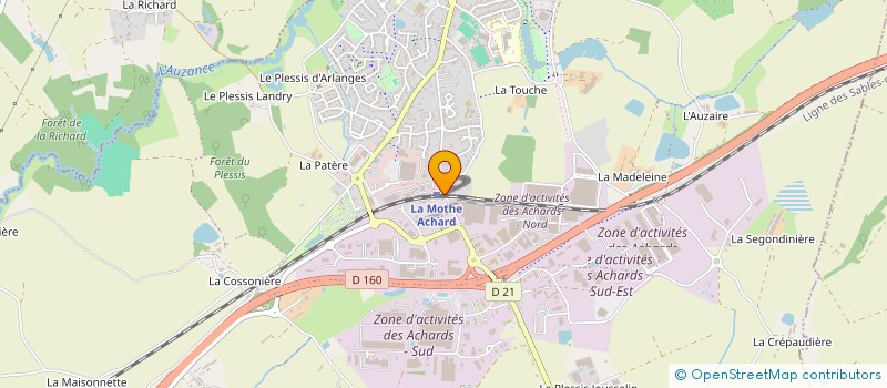 localisation de l'entreprise MONSIEUR LAYANE SENON à LES ACHARDS