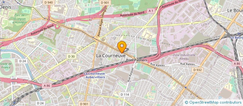 localisation de l'entreprise MONSIEUR LAYE MORY DIALLO  LA COURNEUVE