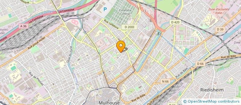 localisation de l'entreprise MONSIEUR LAYE OUMAR KOULIBALY  MULHOUSE