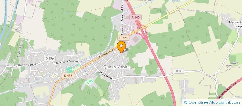 localisation de l'entreprise MONSIEUR LAYE THIAM  QUINCY-VOISINS