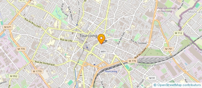 localisation de l'entreprise MONSIEUR LAYE YOUSSOUF CONDE  TOURCOING