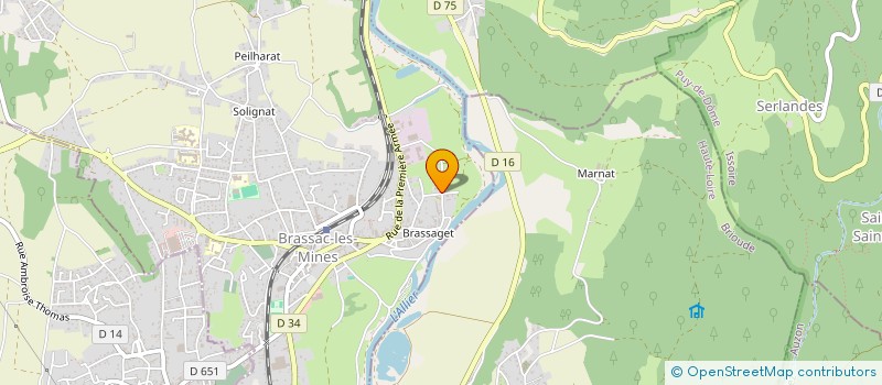 localisation de l'entreprise MONSIEUR LAYSON BEAUDIER  BRASSAC-LES-MINES