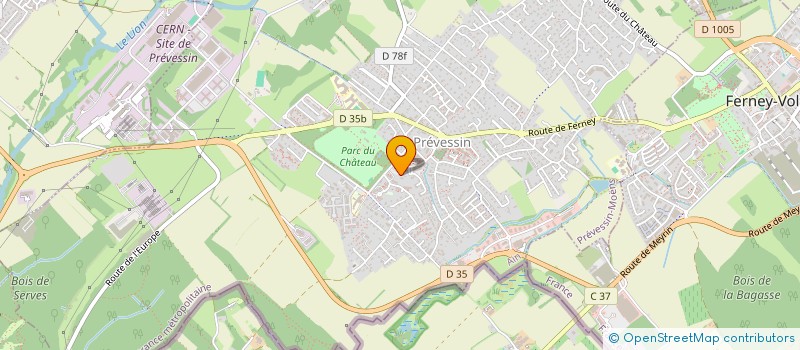 localisation de l'entreprise MONSIEUR LAZAR SAMIR  PREVESSIN-MOENS