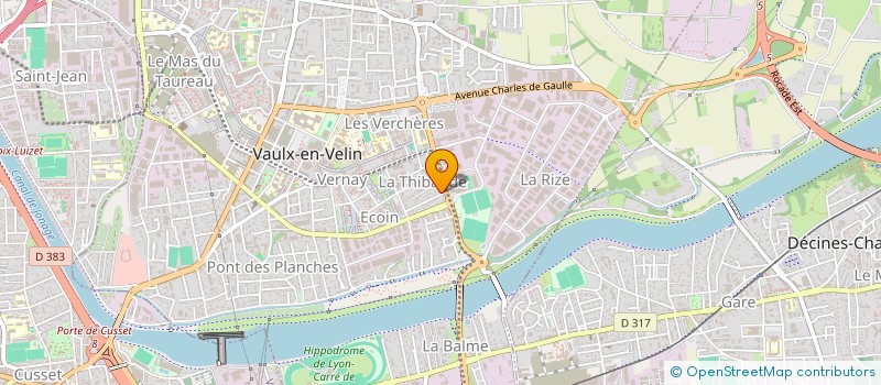 localisation de l'entreprise MONSIEUR LAZARE GUECHI  VAULX-EN-VELIN