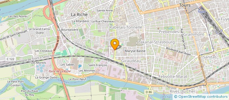 localisation de l'entreprise MONSIEUR LAZHAR ALIOUI  TOURS