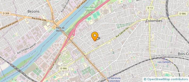 localisation de l'entreprise MONSIEUR LAZHAR BELKACEMI à COLOMBES