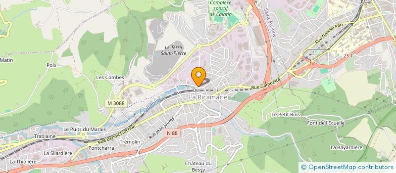 localisation de l'entreprise MONSIEUR LAZHAR BENHAMOU  LA RICAMARIE