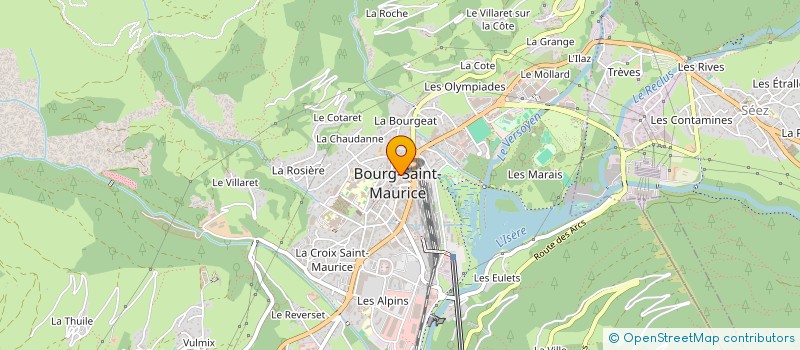 localisation de l'entreprise MONSIEUR LAZHAR BOUZEKKAR  BOURG-SAINT-MAURICE