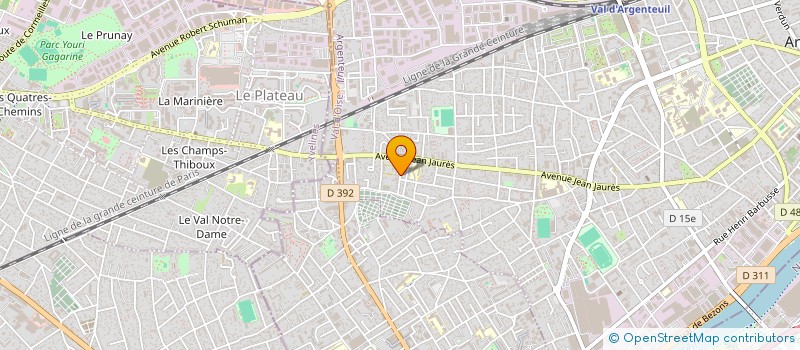 localisation de l'entreprise MONSIEUR LAZHAR ELWAFI  ARGENTEUIL