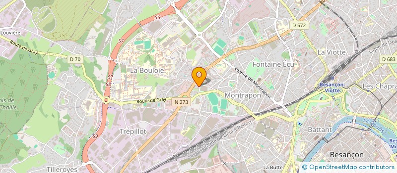 localisation de l'entreprise MONSIEUR LAZHAR HAKKAR à BESANCON