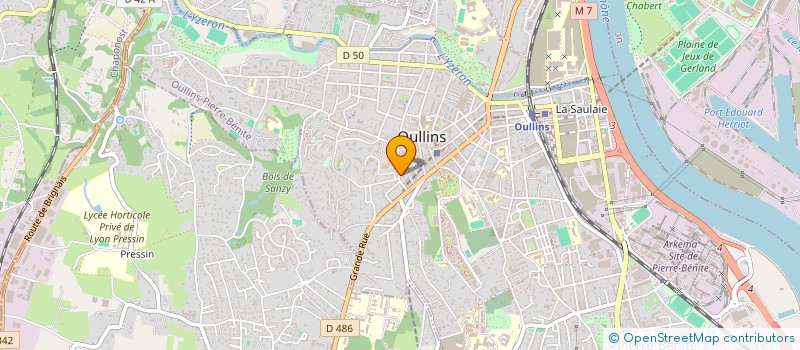 localisation de l'entreprise MONSIEUR LAZHAR M TAIR  OULLINS-PIERRE-BENITE