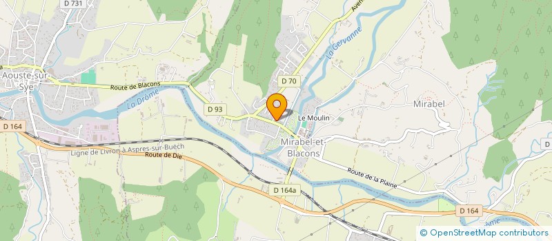 localisation de l'entreprise MONSIEUR LAZIM JAMAL ARAB  MIRABEL-ET-BLACONS