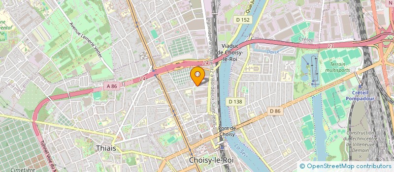 localisation de l'entreprise MONSIEUR LAZIZ FERROUDJ  CHOISY-LE-ROI